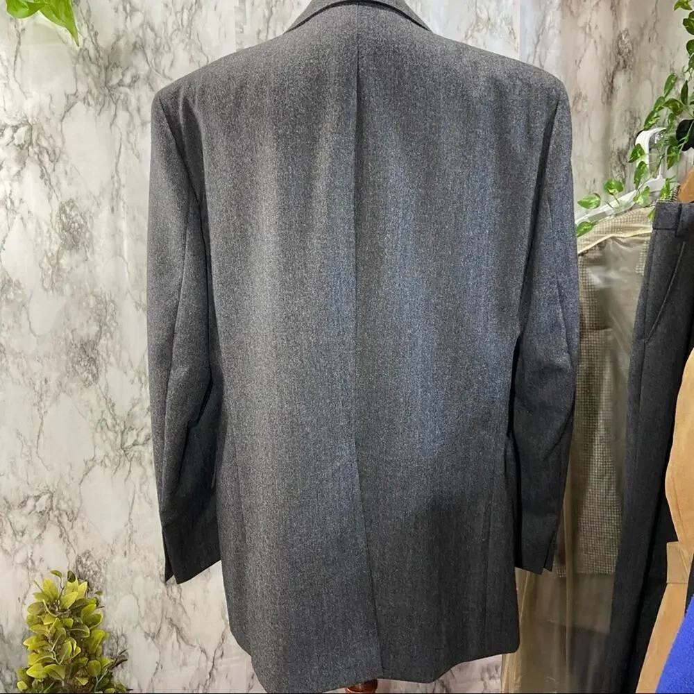 Vintage Charcoal Alexander Shields Park Ave, NY Suit  44R
